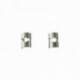 SILVER PLATED SMALL SHAVER EARRING