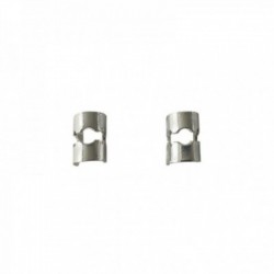 BOUCLE D OREILLE CUFF PETIT RASOIR ARGENTE VIF