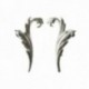 SILVER PLATED FOLIAGE EARRING