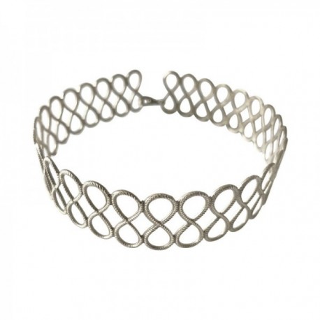 SILVER PLATED INFINY BICEP BRACELET
