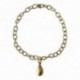 GOLD PLATED DROP CHAIN BRACELET