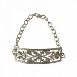 BRACELET CHAINE FILIGRANE ARGENTE VIF