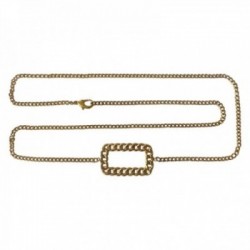CEINTURE CHAINE RECTANGLE DORE VIF