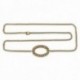 GOLD PLATED RECTANGULAR CHAIN BELT