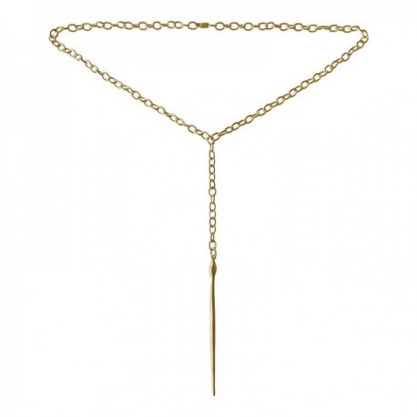 GOLD PLATED SNAKE NECKLACE