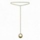 GOLD PLATED CIRCLE NECKLACE