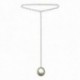 SILVER PLATED CIRCLE NECKLACE
