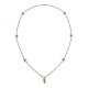 GOLD PLATED SMALL BOW WITH BLACK ONYX STONE  NECKLACE