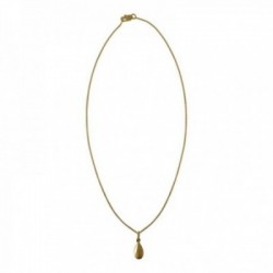 COLLIER GOUTTE RECTO VERSO DORE VIF