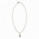 SILVER PLATED DROP NECKLACE