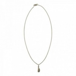 COLLIER GOUTTE RECTO VERSO ARGENTE VIF
