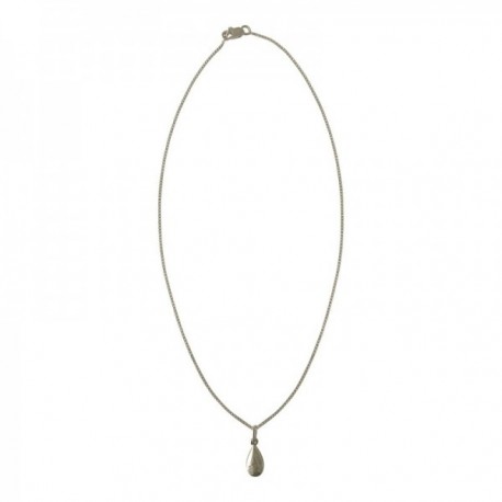 SILVER PLATED DROP NECKLACE