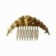 GOLD PLATED ROSES COMB