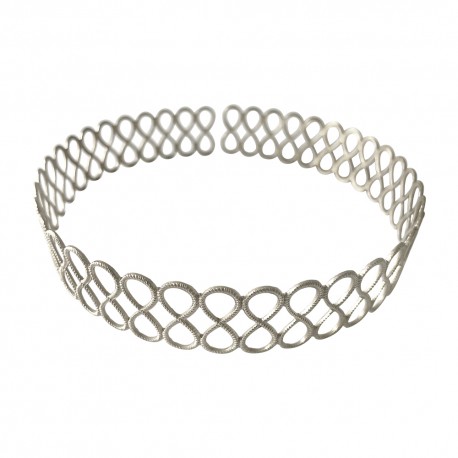 SILVER PLATED INFINY HEADBAND