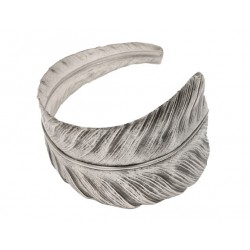 Bracelet  Plume Vieil Argent 