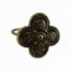 BAGUE CROIX DORE VIF PATINE