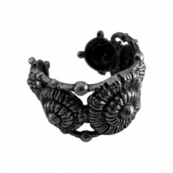 BAGUE 5 RONDS ARGENT VIF PATINE