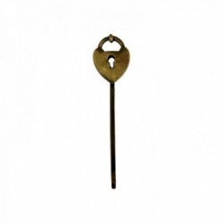 BARRETTE CADENAS DORE VIF PATINE
