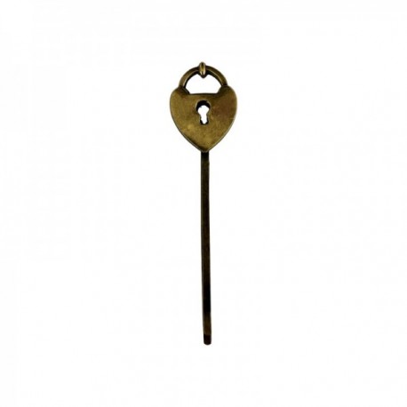 BARRETTE CADENAS DORE VIF PATINE